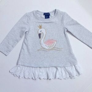 Cynthia Rowley Size 24 Months Swan Sweatshirt